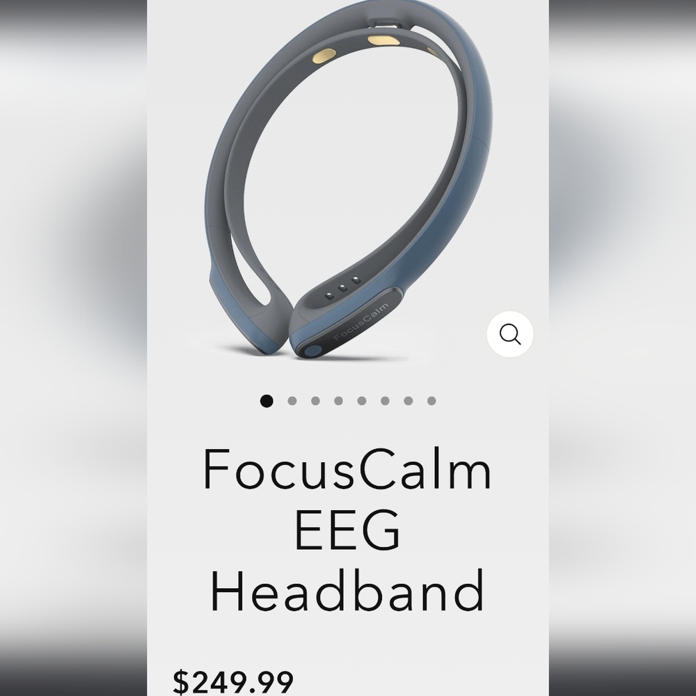 Focus Calm neurofeedback/EEG headband